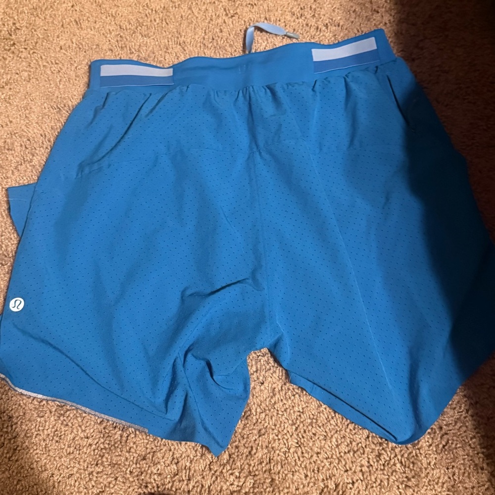 lululemon athletica Men's Vibrant Blue Athletic Shorts